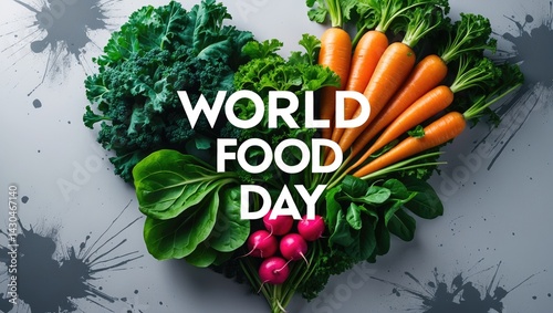 Obraz na płótnie Social Media Post for World Food Day w salonie