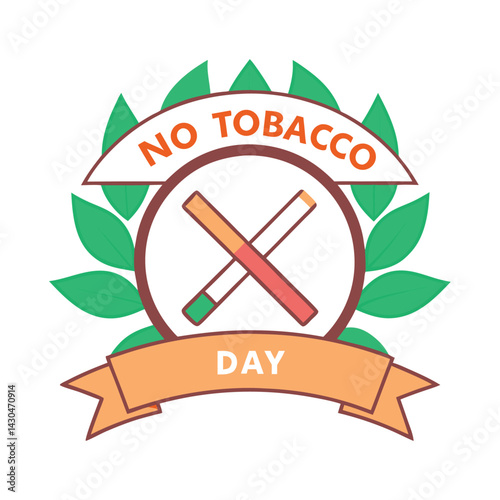  No tobacco day vector illustration.
