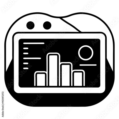 This vector illustration set features a pie chart icon, a battery icon, and a floppy disk icon, representing business, technology, and computer design elements