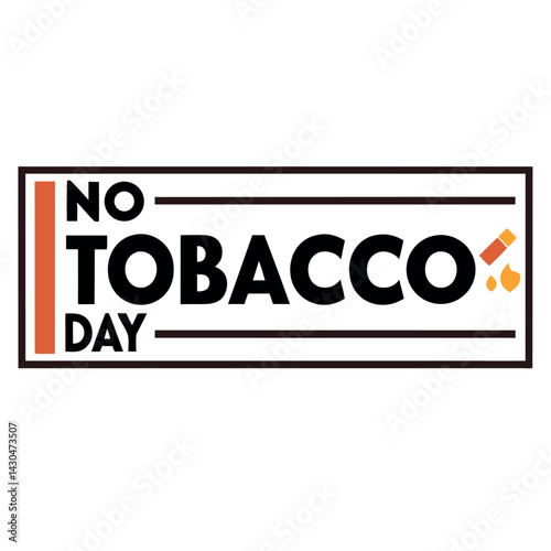 No tobacco day vector illustration.
