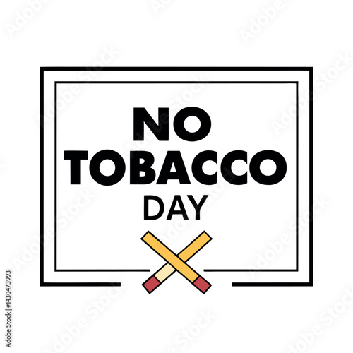  No tobacco day vector illustration.
