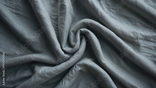 Textured muslin fabric background in neutral tones