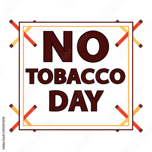  No tobacco day vector illustration.
