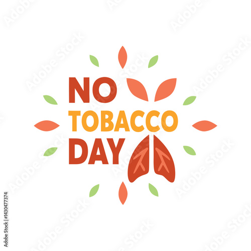  No tobacco day vector illustration.
