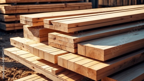 Timber slats for building
