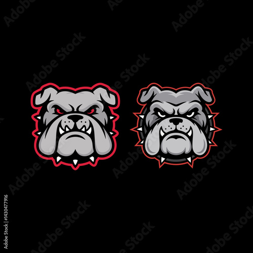Fierce Bulldog Mascot Logo for Tri-Cities High School