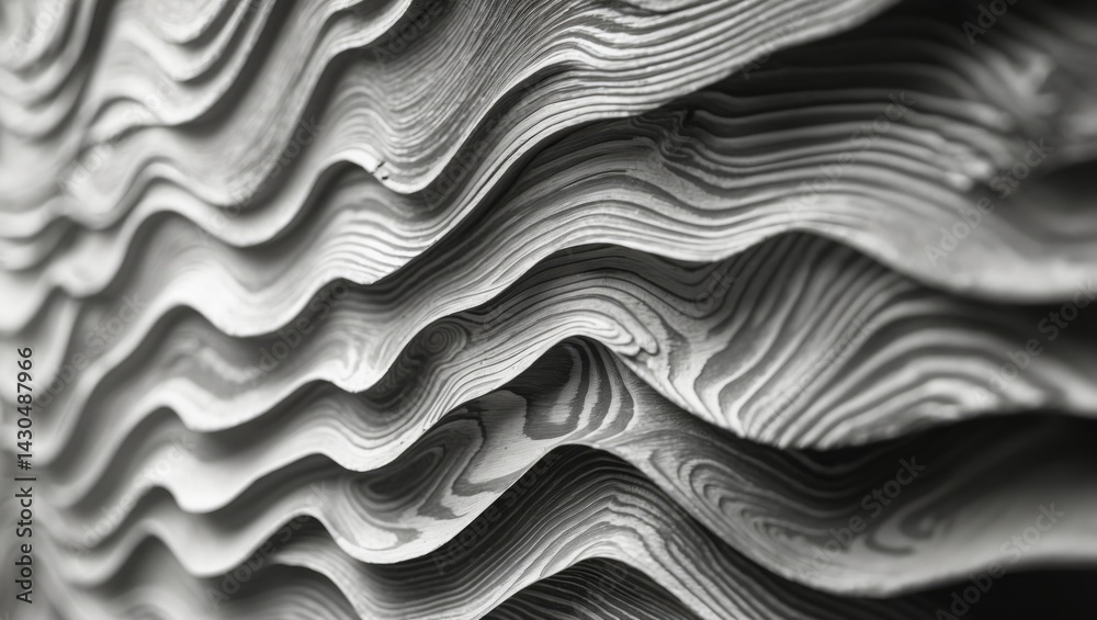 Fototapeta premium Black and white wood board pattern