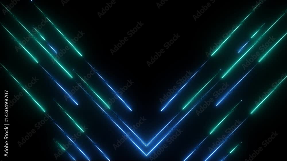 Abstract glowing neon lights blinking lines moving animation. colorful neon line moving on background. abstraction neon moving screen. saver animation