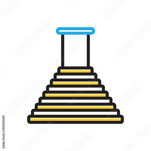 Multi color icon for passage
