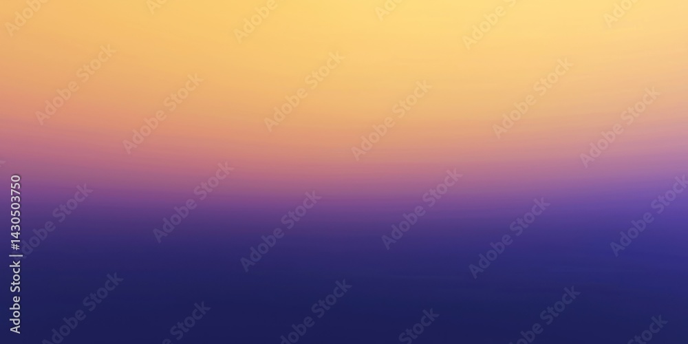 Obraz premium A stunning twilight sky with a soft gradient of deep blue, purple, and golden hues