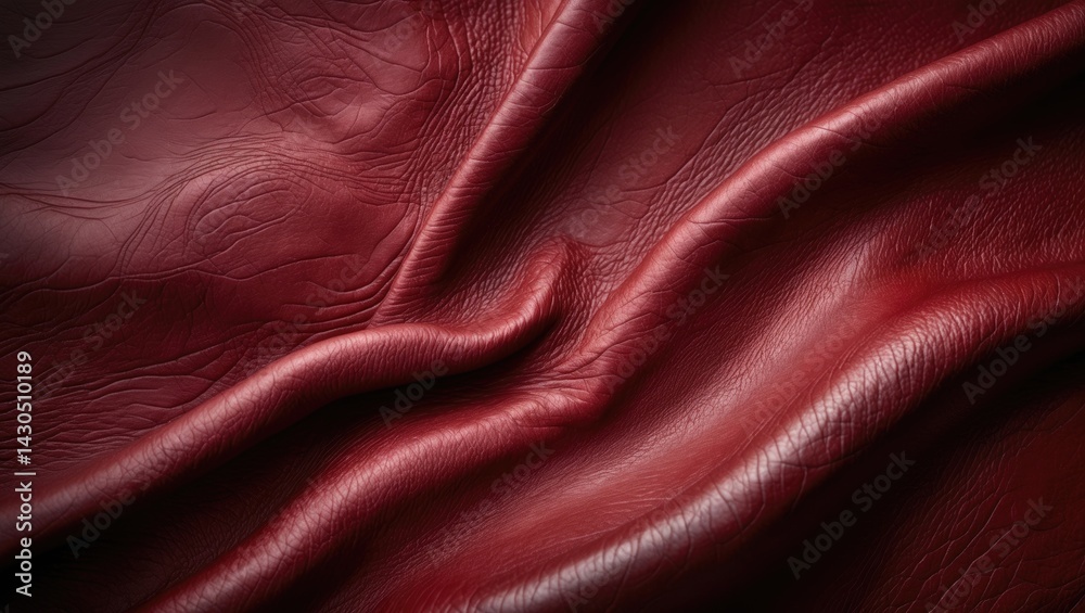 Fototapeta premium Vintage red leather texture background