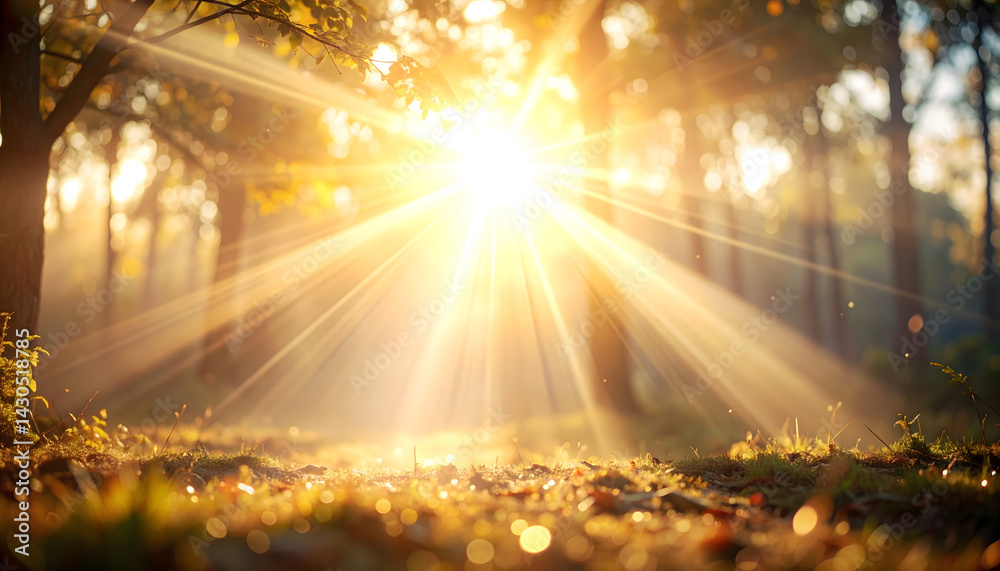 Naklejka premium 眩しい光