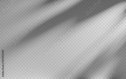 Abstract shadow overlay from foliage on a transparent background.