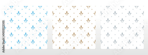 Wallpaper Mural Collection of flower geometric patterns. Seamless vector backgrounds. Colored ornaments. Ornament for fabric, wallpaper, packaging. Decorative prints Torontodigital.ca