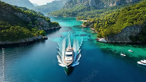 Luxury Yacht Cruise Through Turquoise Waters of Mediterranean Paradise