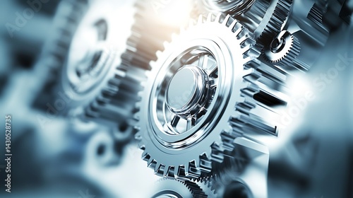 Complex gear system in motion