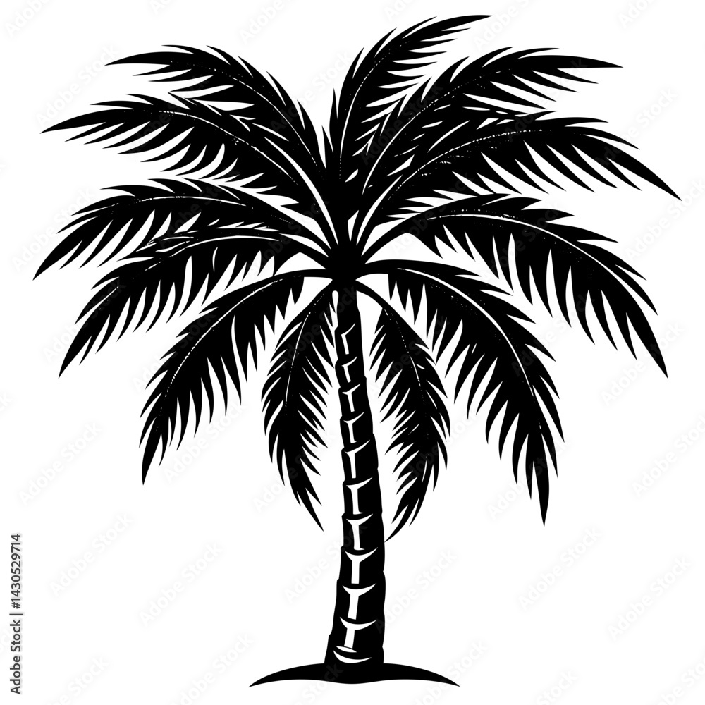 Obraz premium palm tree silhouette