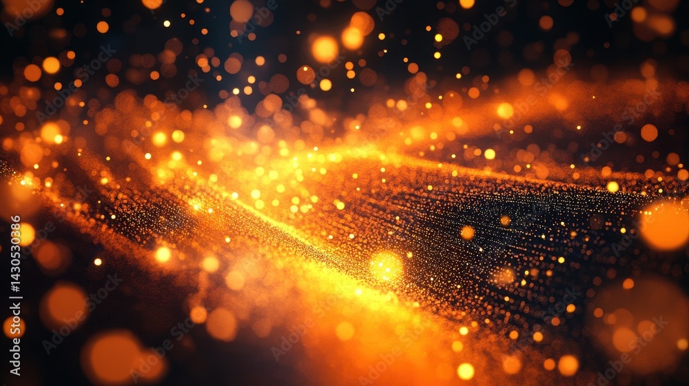 Abstract Video: 2018 Orange Optical Fiber Particles in Glowing 3D Motion