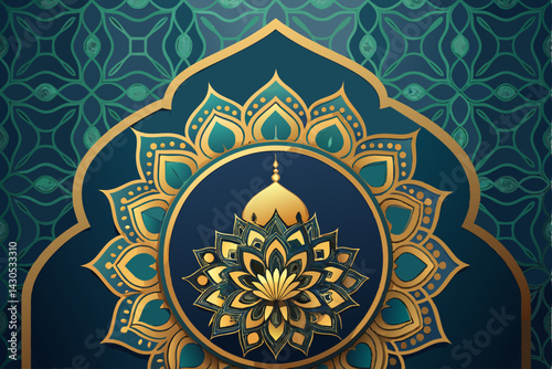 Abstract floral seamless vector pattern for decorative vintage ornament design