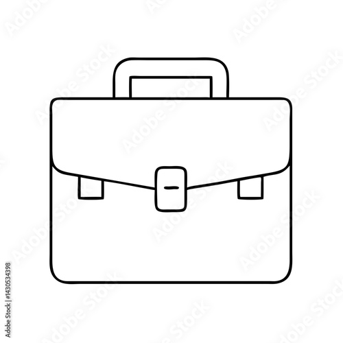 Portfolio icon in thin outline style