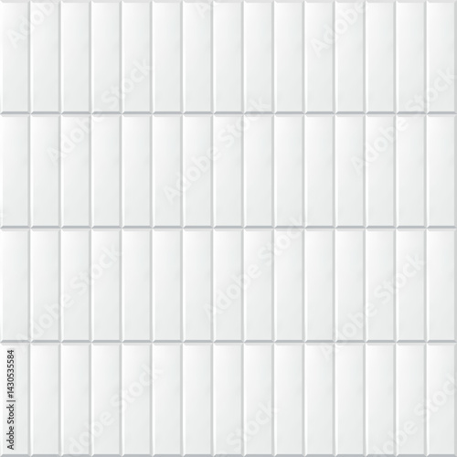 Glossy rectangular wall tile seamless pattern, ideal for bathrooms, kitchens, and modern architectural surfaces.