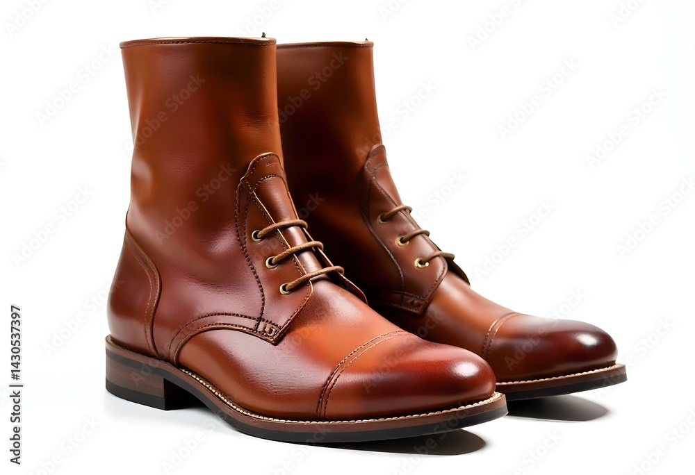 working boots Isolated on white background working boots Isolated on white background