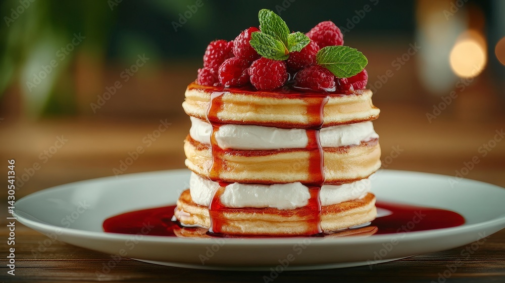 Delicious French Toast Tower with Mascarpone and Berry Compote for a Perfect Breakfast Delight Delicious French Toast Tower with Mascarpone and Berry Compote for a Perfect Breakfast Delight
