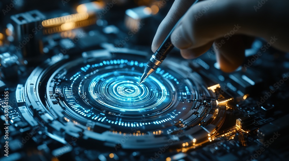 Obraz premium Futuristic Technology Concept