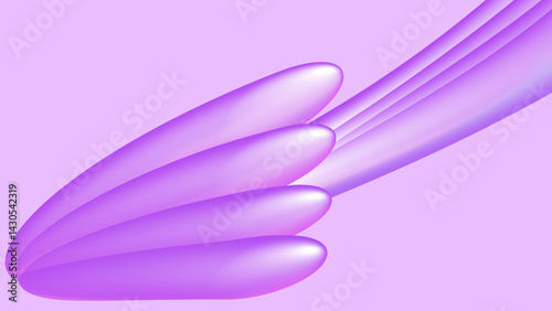 Abstract Pink Arches in 3D - 4K Wallpaper