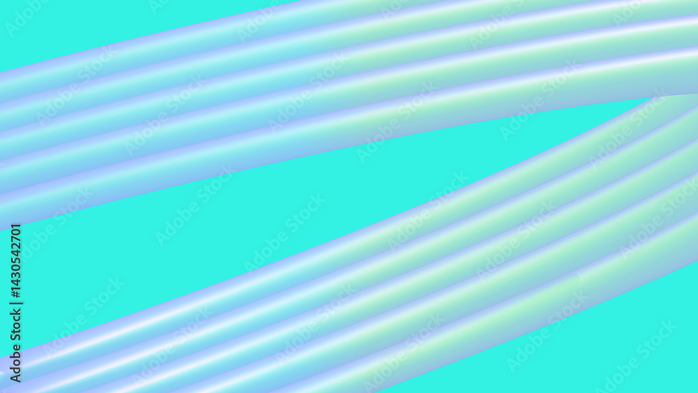 Fototapeta premium Abstract turquoise Spring against a green-blue background - 4K Wallpaper