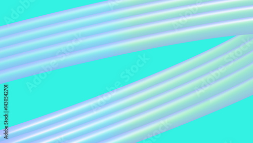 Abstract turquoise Spring against a green-blue background - 4K Wallpaper