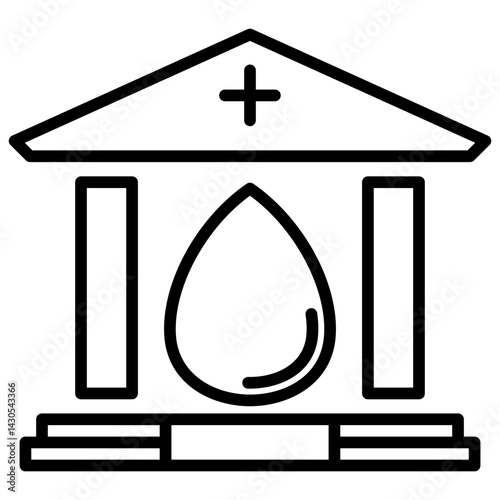 Blood Bank Icon