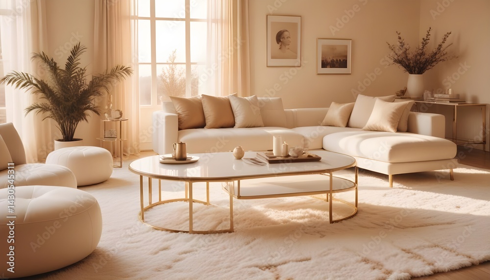 Fototapeta premium interior modern design room 3d