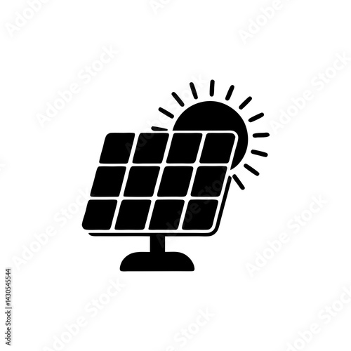 creative details solar panel icon vector illustration	