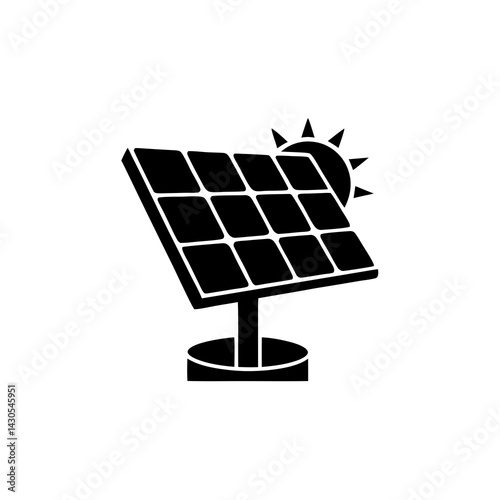 creative details solar panel icon vector illustration	