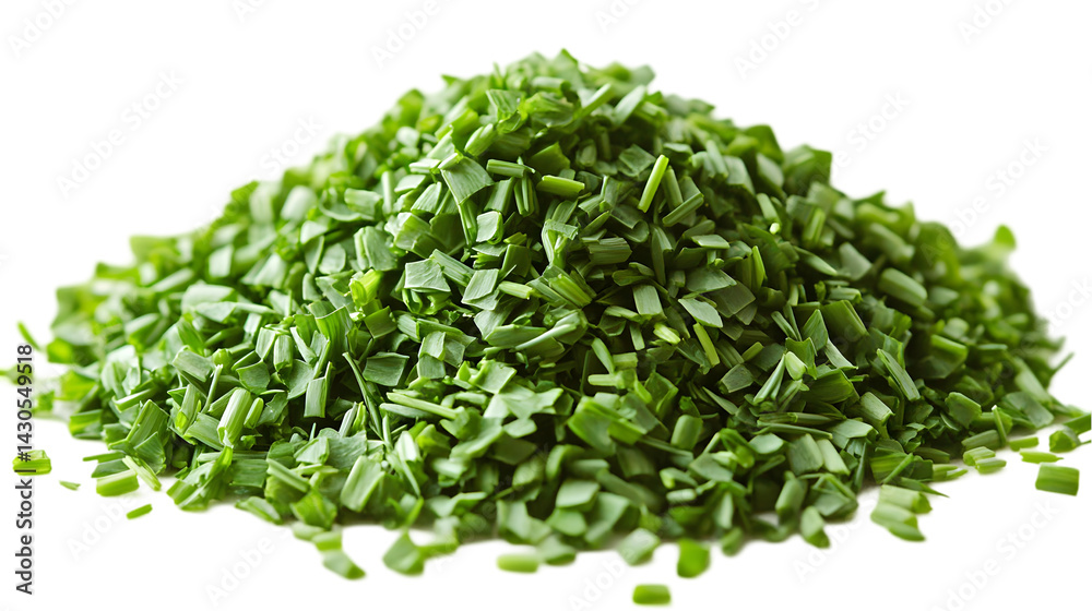 Obraz premium Chopped Chives with Fresh Herbs, and Food.