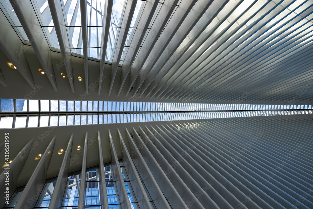 Contemporary architectural design of an interior in New York Contemporary architectural design of an interior in New York