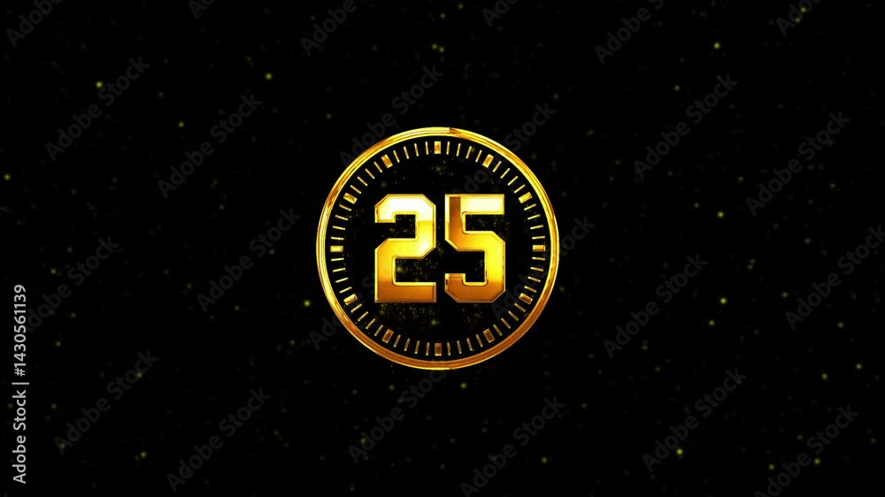25 Hours Left, Left 25 Hours Text Animation, 25 Hours Left Logo
