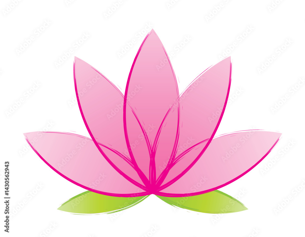 FLEUR DE LOTUS 2 - Illustration vectorielle
