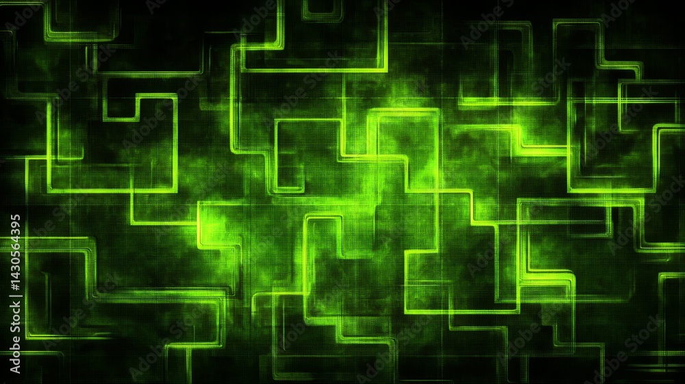 Abstract Green Digital Network Background Abstract Green Digital Network Background