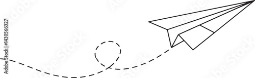 Paper Plane Icon Perfect for Messaging and Communication