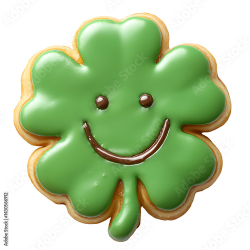 Happy Green Clover Cookie St Patrick s Day Treat Festive Baked Good Delicious Dessert
