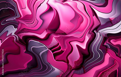 abstract background pattern, chunky geometric shapes, bright pink and chrome colors, subtle gradient, retro tech style
