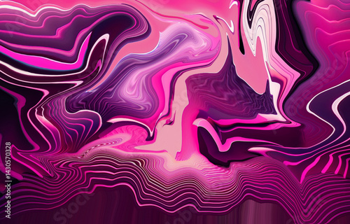 abstract background pattern, chunky geometric shapes, bright pink and chrome colors, subtle gradient, retro tech style