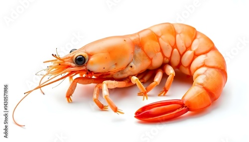 Wallpaper Mural shrimp isolated on a white background Torontodigital.ca