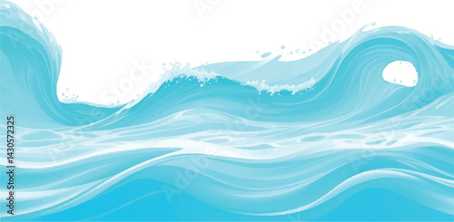 
Soft and Serene Watercolor Ocean Wave Background in Subtle Blue and Green Hues, Perfect for Use in Abstract Graphic Design, Water-Themed Projects, and Peaceful Artworks.
