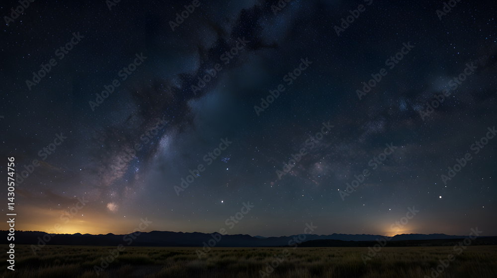 Clouds streak across the Milky Way Clouds streak across the Milky Way