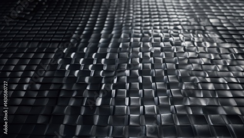 Wallpaper Mural Black rubber sheet with geometric checkered pattern for industrial and outdoor backgrounds Torontodigital.ca