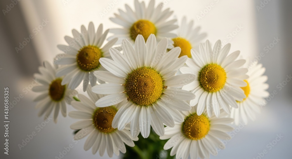 Fototapeta premium Daisy Flower Arrangement White Petals Yellow Centers