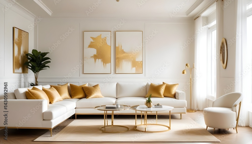 Fototapeta premium interior modern design room 3d